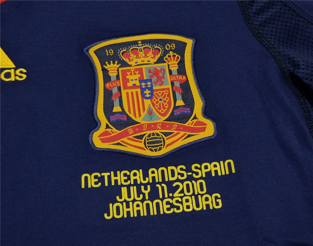 Iniesta Spain 2010 WORLD CUP FINAL WITH STAR Jersey Espana Camiseta Shirt  XL SKU# P47896 AZB001