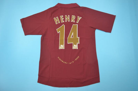 THIERRY HENRY 14 HIGHBURY FINAL GAME EDITION JERSEY